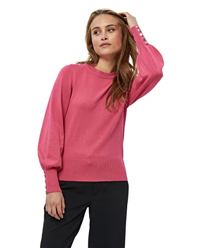 Peppercorn Damski sweter z okrągłym dekoltem Tana, różowy, XL