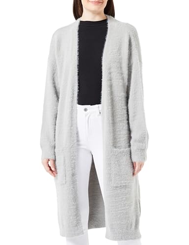 aleva Damski kardigan z dzianiny 10424752-AL04, szary, M/L, szary, M-L