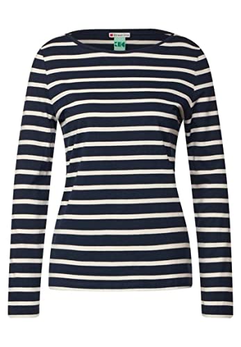 Street One damska koszulka w paski, Deep Blue, 46