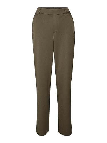 VERO MODA Vmmaya Mr Straight Solid Pant Noos spodnie damskie, zielony (Ivy Green), (M) W / 34L