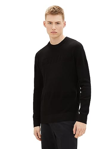 TOM TAILOR Denim sweter męski, 2999 - Black, XS