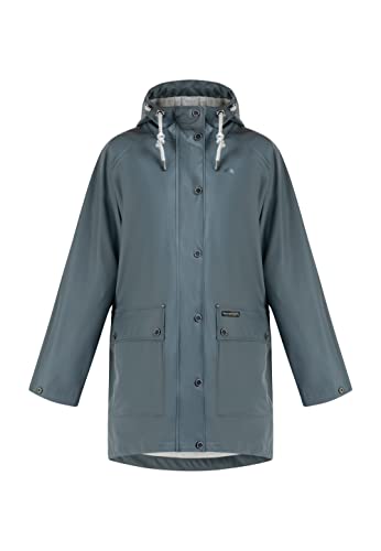 Schmuddelwedda Oversized płaszcz przeciwdeszczowy damski 34323370, W22_niebiesko-szary, M-L