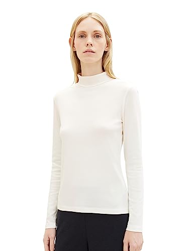 TOM TAILOR Damska koszulka z długim rękawem, 10315 - Whisper White, L