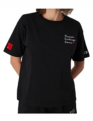 Champion Damska koszulka Rochester 1919-Made with Love S-s, czarna, średnia, czarny, M