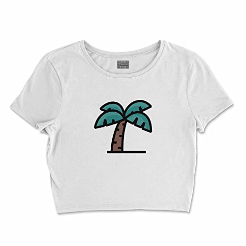 Bona Basics, Damski T-shirt basic, z nadrukiem cyfrowym, 100 bawełny, biały, swobodny, damski top, rozmiar: XL, biały, XL