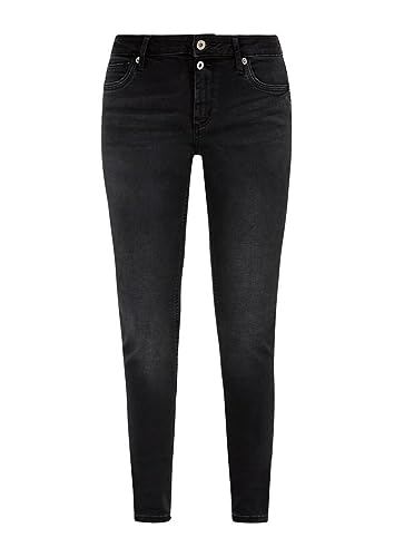 Q/S by s.Oliver Jeansy damskie, Sadie Skinny Fit, szare/czarne, 40/34, Grey/Black, 40W / 34L