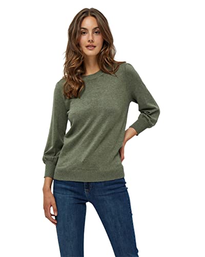 Minus Damska koszulka Mersin Knit Tee, Green Field Melange, XS