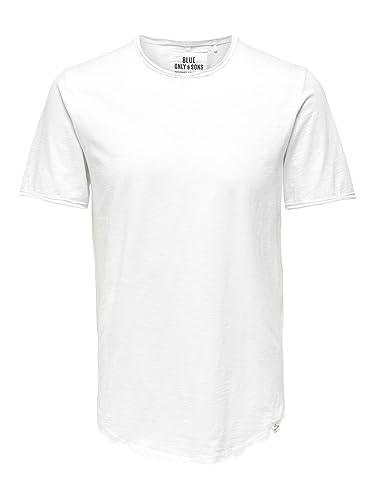 Only & Sons T-shirt męski, biały, L, Biały., L
