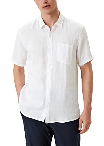 s.Oliver Męska koszula z krótkim rękawem, biały, S