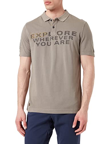 Camel Active Męska Koszulka Polo, Khaki, Xxl