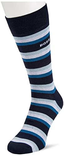 BOSS Męskie skarpety Rs Stripe Cc, Dark Blue401, 39-42 EU