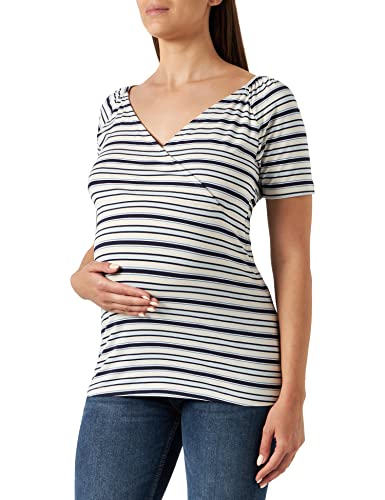 Noppies Damski Top Daye Nursing Short Sleeve T-Shirt, Peacoat - P590, 40