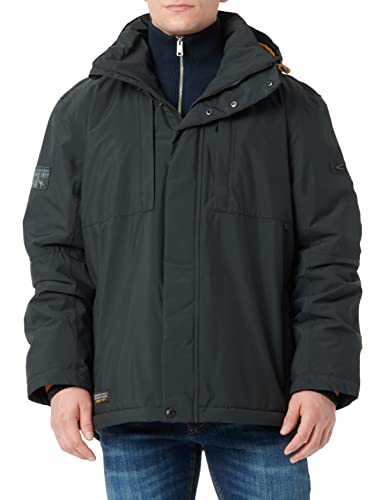 camel active TeXXXactive® męska kurtka funkcyjna z poliestru pochodzącego z recyklingu, czarny, 64