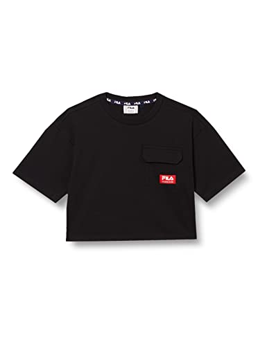 Fila Koszulka dziewczęca Tomsk Cropped Tee, Czarne piękno, 170-176