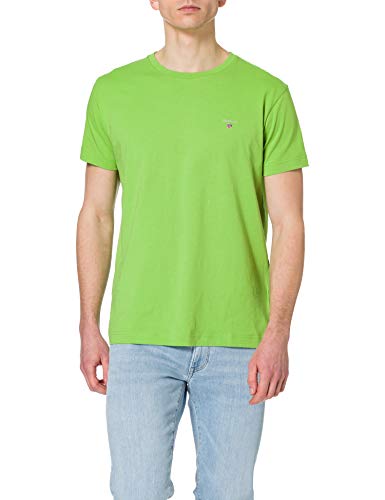 GANT Oryginalny męski t-shirt, zielony MID Green, standard, Mid Green, M