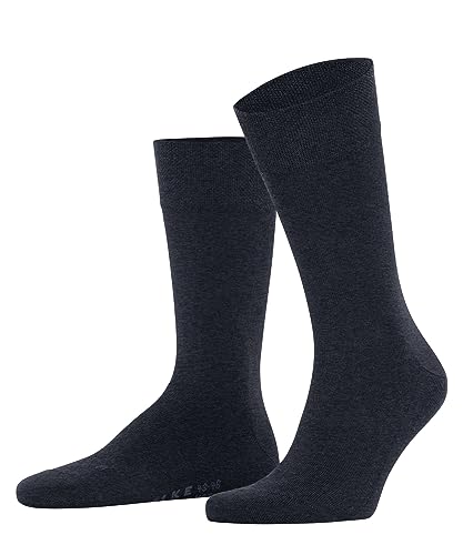 FALKE Mężczyźni Skarpety Sensitive New York M SO Lyocell bezuciskowe 1 Para, Niebieski (Navy Melange 6127), 47-50