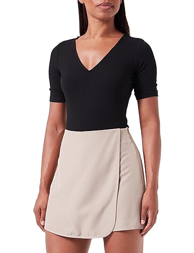 Bestseller A/S Damskie szorty Onthea WRAP CC OTW Shorts, Weathered Teak, XL, Weathered Teak, XL