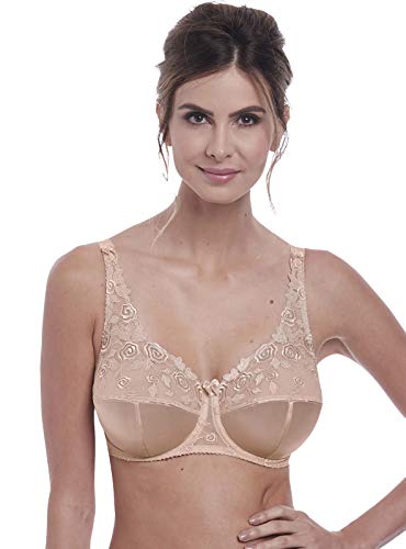 Fantasie Damski biustonosz Belle Full Cup kwiatowy z fiszbinami, Naturalny beż, 34FF