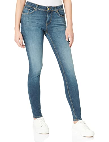 VERO MODA Dżinsy damskie Slim Fit VMLUX MR Slim RI375 NOOS, niebieski (Dark Blue Denim), 34-XL