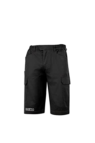 Sparco S02410NR3L Spodnie, czarne/białe, L, czarny/biały, L