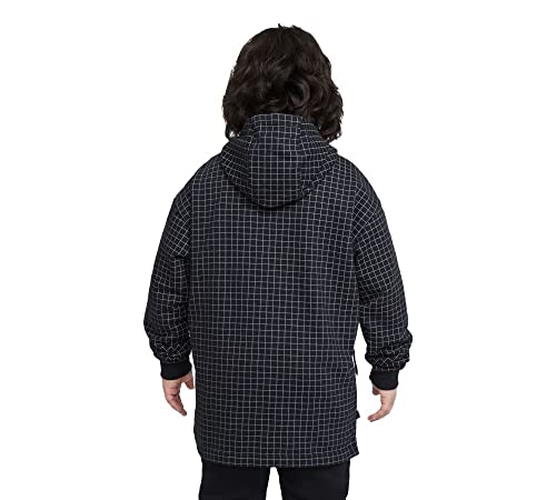 Nike B NSW Rtlp Ft FLC Top Dla dzieci i młodzieży Długa koszulka, Czarny/White/(Barely Volt), 10 lat