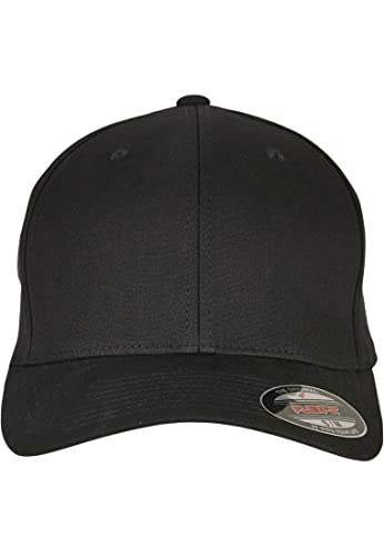 Flexfit Czapka bejsbolowa V Cotton Twill Cap Black L/XL, czarny, L