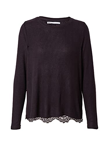 ONLY Onlmayea Life L/S Lace Cc KNT sweter damski, czarny, XXL
