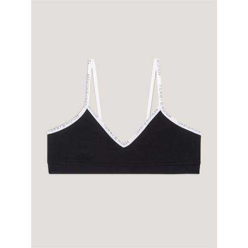 Tommy Hilfiger Trójkątny biustonosz czarny, Czarny, 6-7 Lat