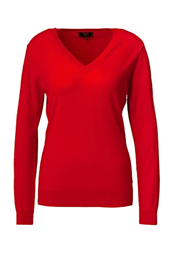 19V69 ITALIA Klaudia Red Henley koszula damska, czerwona, mała, czerwony, S