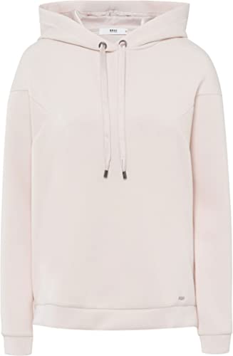 BRAX Damska bluza z kapturem Billy Scuba w stylu casual, pulower, perłowa, 42
