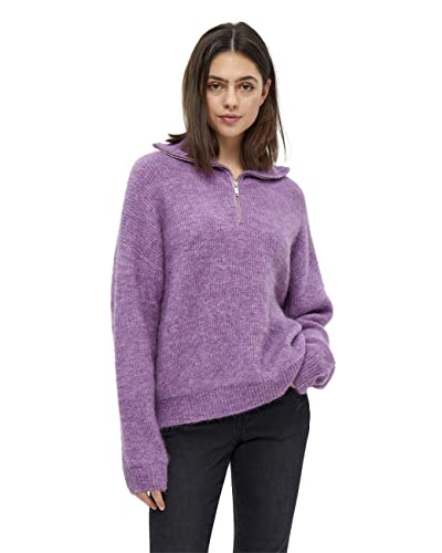 Desires Damski sweter z zamkiem błyskawicznym Juna, 7258m fioletowy melanż, S