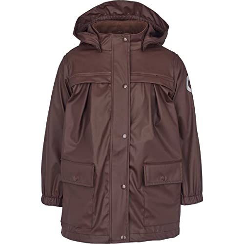 Müsli by Green Cotton Girls Rainwear Jacket Long, Coffee, 110