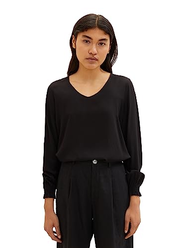TOM TAILOR Denim Bluzka damska, 14482 – Deep Black, XL