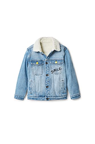 Desigual Boy's CHAQ_Neptun 5053 Denim MEDIUM WASH, Blue, 5/6