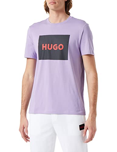 HUGO Męski T-shirt Dulive222, Open Purple564, L, Open Purple564, L
