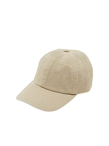 ESPRIT Czapka baseballowa z płótna, szarobrązowy, L