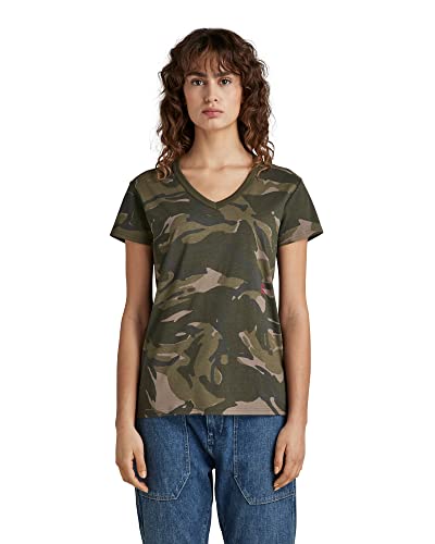 G-STAR RAW Top damski All Over Top, Wielokolorowy (Turf Woodland Camo D22078-c334-d435), XXS
