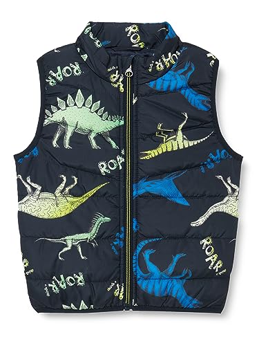 NAME IT Chłopięca kamizelka Nmmmylane Vest Dino Roar, Dark Sapphire, 92