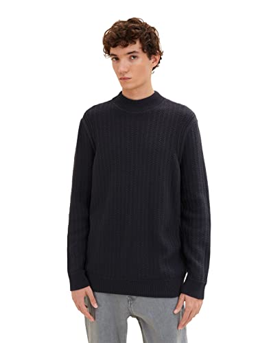 TOM TAILOR Denim Sweter męski, 29476 - Szary Coal, L