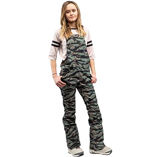 L1 Premium Goods damskie spodnie snowboardowe Loretta '21, wodoodporne, oddychające spodnie snowboardowe, Tiger Camo, S
