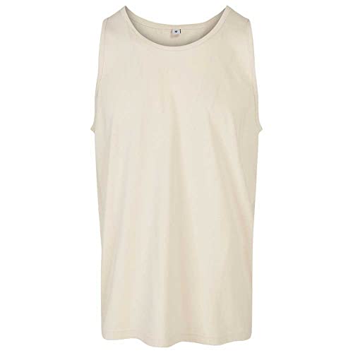 Build Your Brand Męski Basic Tank T-Shirt, Basic męski tank top z bawełny na lato, dostępny w wielu kolorach, rozmiary XS-5XL, Sand, XS