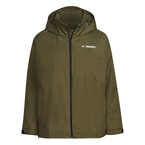 adidas W MT RR JKT Plus kurtka damska, Olifoc, XL
