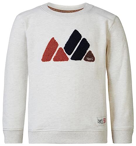 Noppies Kids Bluza chłopięca Weston z długim rękawem, Ras1202 Oatmeal - P611, 140