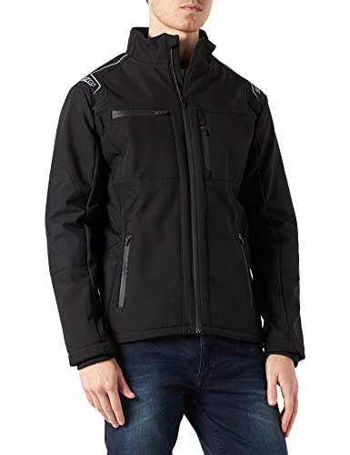 Sparco Unisex Seattle czarna miękka kurtka z kapturem T XL