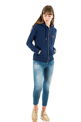 Superdry Vintage Logo EMB Ziphood Ub Sportowa bluza damska, Niebieski, L