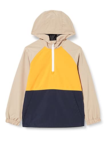 JACK & JONES JUNIOR Jorluke Anorak Jnr kurtka męska, Ciemny Cheddar/Szczegóły: granatowy blezer/słodycze, 152