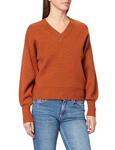 Peppercorn Lia damski sweter z dekoltem w serek, 5351 Glazed Gin, XS