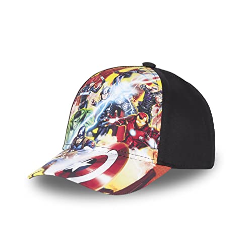 Czapka dziecięca Avengers, czapka z daszkiem, oryginalna i regulowana, czarny