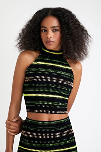 Desigual Koszulka damska bez rękawów, czarny, XL