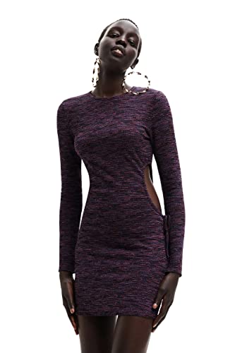 Desigual Damska sukienka Vest_Michi, 3040 AMBERES/różowa Morado Casual Dress, czerwona, M